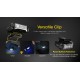 Nitecore CL10 Red-Blue Police Duty Flashing Clip-on Light, Cap Light (45 Lumens, 2x AAA)