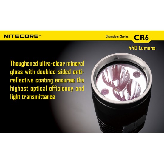 Nitecore CR6 - Chameleon Series Tactical Flashlight (Red LED)