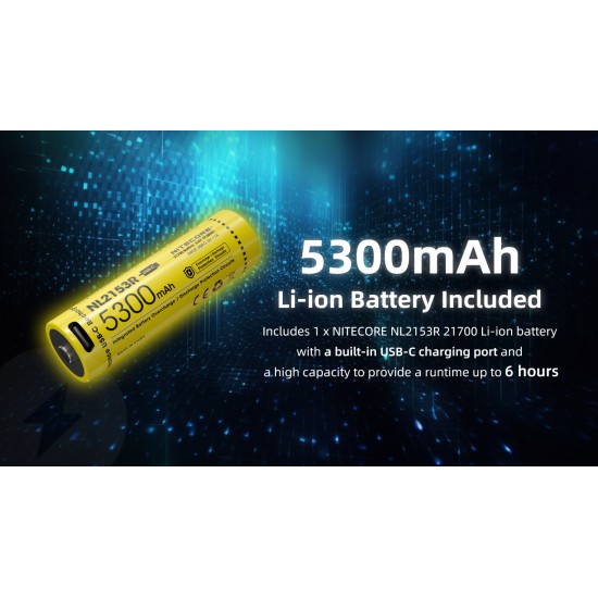 Nitecore DL30 100mts Diving Flashlight for Underwater Sport with White Outputs (1100 Lumens, 1x21700)