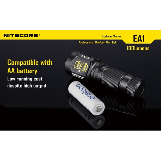 Nitecore EA1 - AA Flashlight (180 Lumens) [DISCONTINUED & UPGRADED]