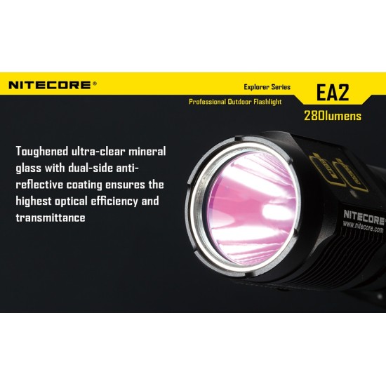 Nitecore EA2 - AA Flashlight (280 Lumens) - [DISCONTINUED & UPGRADED]