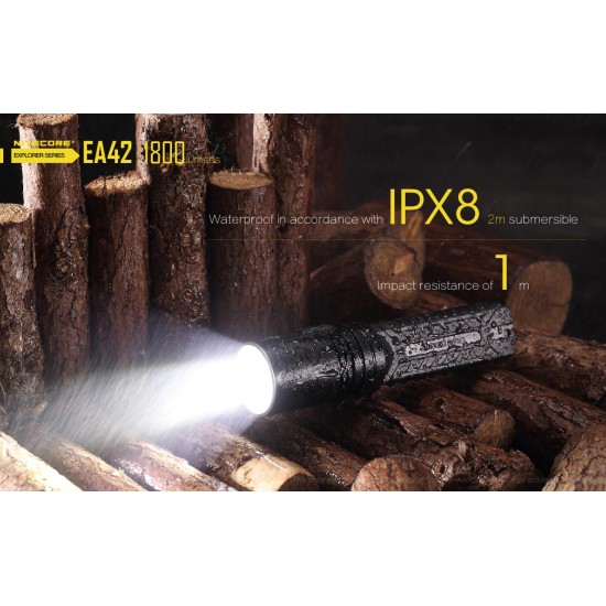 Nitecore EA42 Powerful AA LED Flashlight (1800 Lumens, 4xAA)