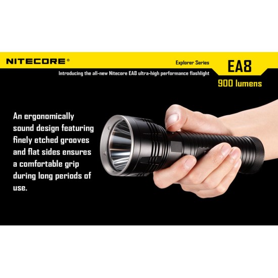 Nitecore EA8 Caveman - Powerful AA Flashlight (900 Lumens, 8xAA)  [DISCONTINUED]