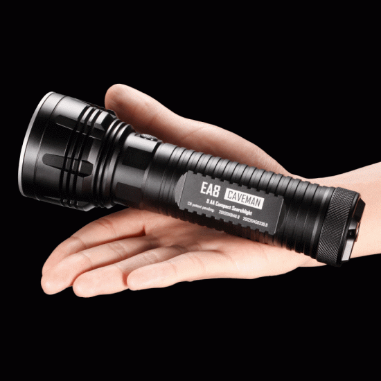 Nitecore EA8 Caveman - Powerful AA Flashlight (900 Lumens, 8xAA)  [DISCONTINUED]