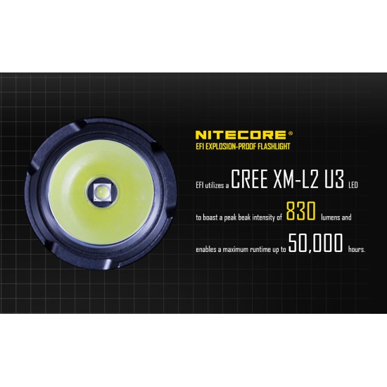 Nitecore EF1 Explosion-Proof and Intrinsically Safe LED Flashlight (830 Lumens, 1x18650)