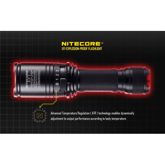 Nitecore EF1 Explosion-Proof and Intrinsically Safe LED Flashlight (830 Lumens, 1x18650)