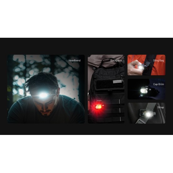Nitecore HA11 2025 - Ultra Light Weight Dual Beam AA Headlamp, Cap Light (240 Lumens, 1xAA or 1xNL1411R, 38gms)