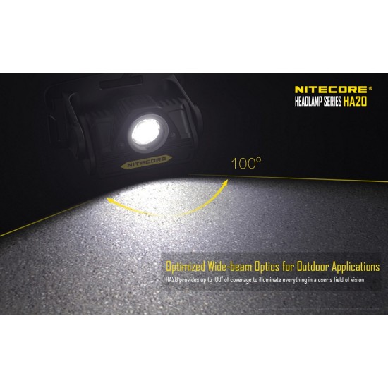 Nitecore HA20 Unibody Die-cast LED Headlamp (300 Lumens, 2xAA)