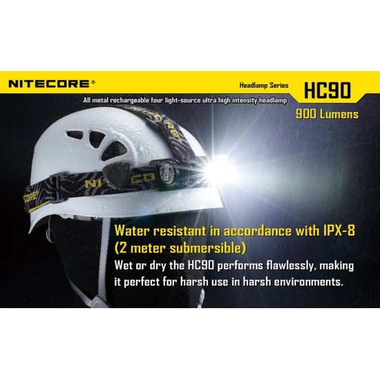 Nitecore HC90 Headlamp - USB Rechargeable Headlamp, 900 Lumens [DISCONTINUED]