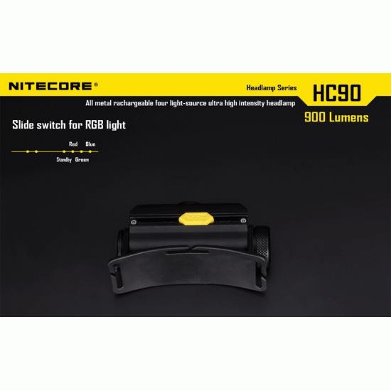 Nitecore HC90 Headlamp - USB Rechargeable Headlamp, 900 Lumens [DISCONTINUED]