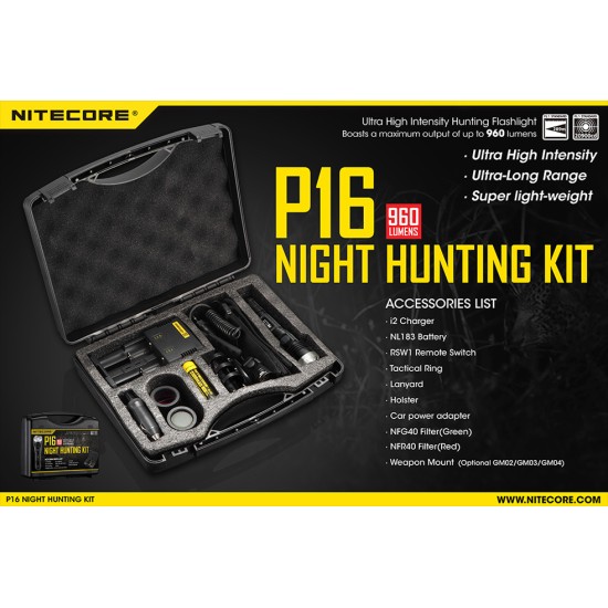Nitecore P16 Hunting Kit