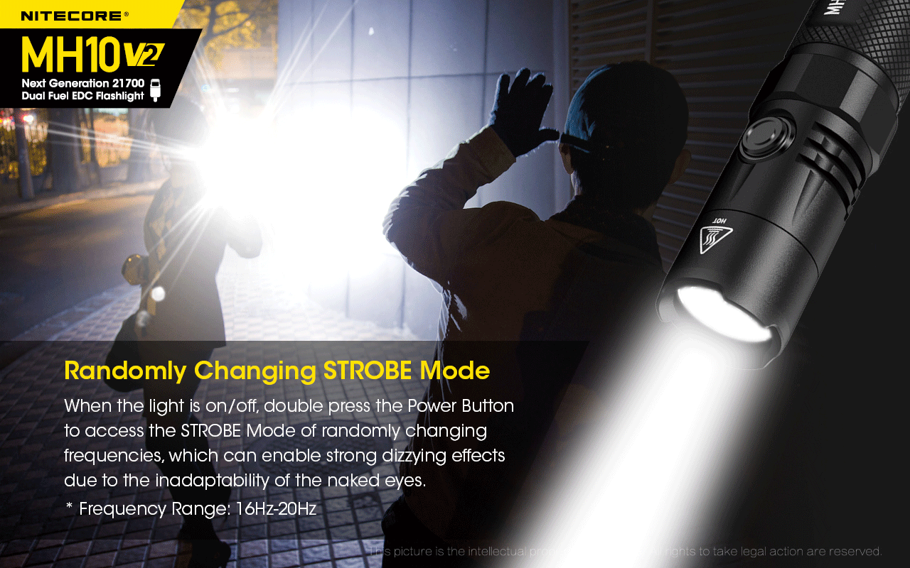 Nitecore MH10 V2 USBC Rechargeable EDC Flashlight, 1200 Lumens, Nitecore MH10 V2 in India at