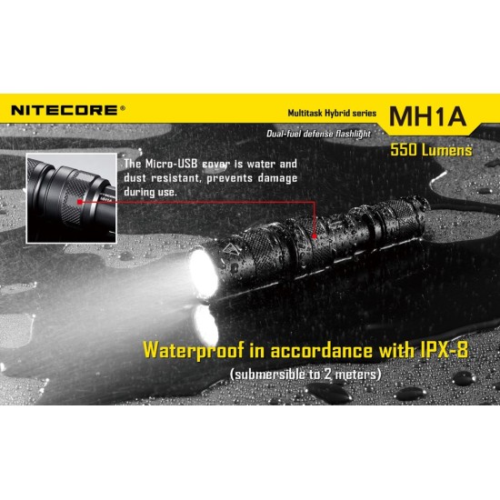 Nitecore MH1A - Powerful Rechargeable AA Flashlight