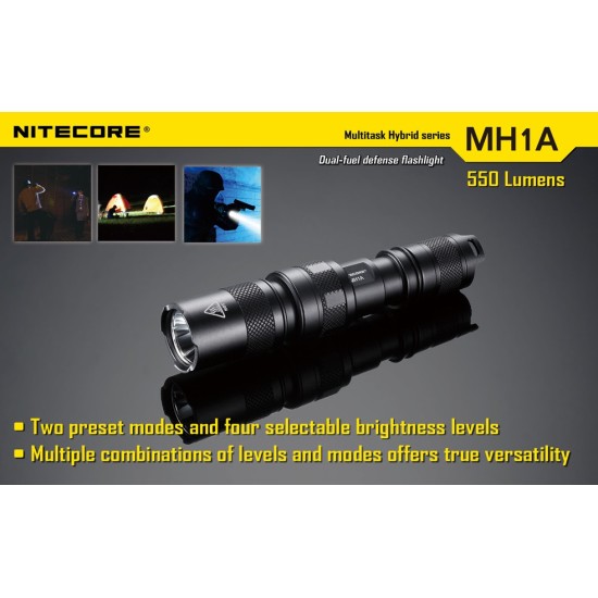 Nitecore MH1A - Powerful Rechargeable AA Flashlight