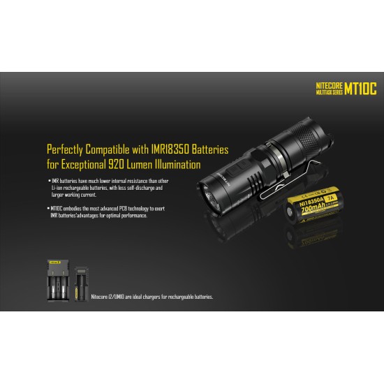 Nitecore MT10C Helmet Mount Set (920 Lumens, 190mts) (Light, LMA1, NL169R-950 mah) Nitecore MT10C Helmet Mount Set (920 Lumens, 190mts) (Light, LMA1, NL169R-950 mah)