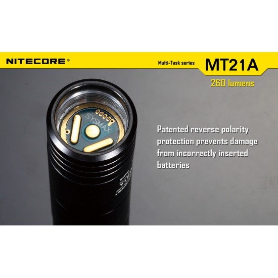 Nitecore MT21A - Powerful AA Flashlight with Excellent Throw (260 Lumens, 2xAA)