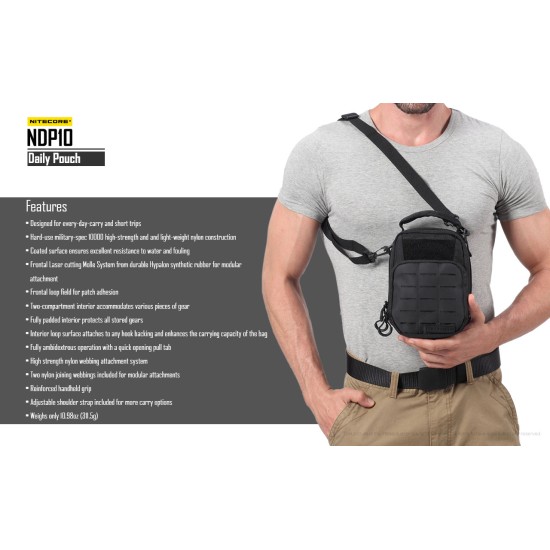 Nitecore NDP10 Daily Tactical Pouch / EDC Shoulder Bag