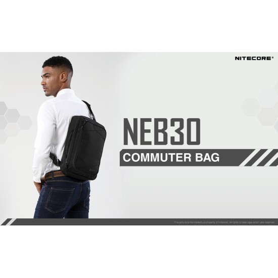 Nitecore NEB30 Commuter Bag, Multi-purpose, 14" Laptop/Tablet Compartment (15.7x9.8x3 Inches)