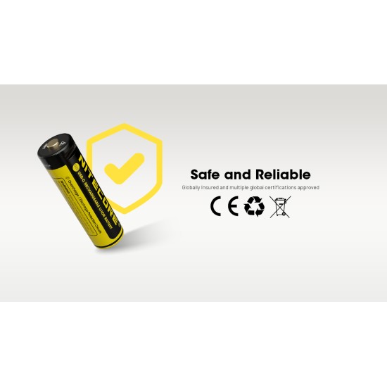 Nitecore NH2400 2400mAh USB-C Rechargeable 1.5V Li-ion AA Battery 4-Pack (NH2400 - 1.5V)