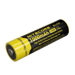 Nitecore 14500 1000mAh Rechargeable Li-ion Battery (NL1410 - 3.7V)