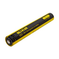 Nitecore 14100 1600mAh USB-C Rechargeable Li-ion Battery (NL1416R - 3.7V)