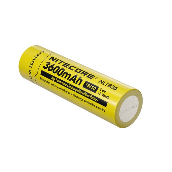 Nitecore 18650 3600mAh Rechargeable Li-ion Battery (NL1836 - 3.6v)