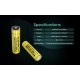 Nitecore 18650 3600mAh Rechargeable Li-ion Battery (NL1836 - 3.6v)