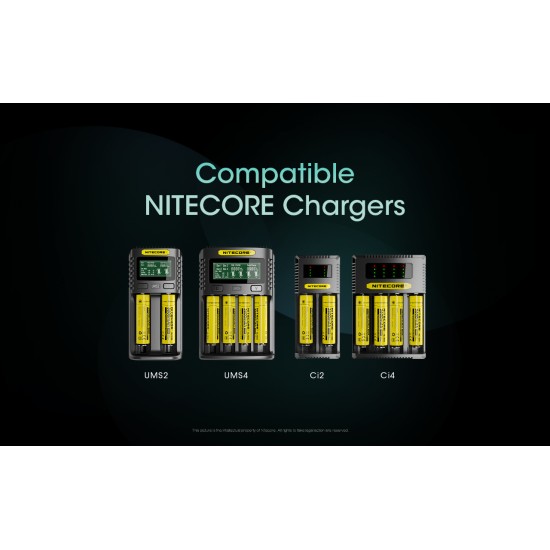 Nitecore 18650 3600mAh Rechargeable Li-ion Battery (NL1836 - 3.6v)