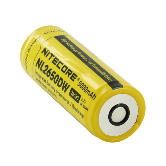 Nitecore R40 Spare Battery - NL2650DW 26650 5000mAh 3.7v Li-ion Rechargeable Battery