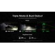 Nitecore NPL25 GL - High Performance Universal Weapon Light with Green Laser, Picatinny Rail Mount, Recoil Proof (900 Lumens, Inbuilt Battery)