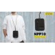 Nitecore NPP10 EDC Pocket Pouch, Organizer with Neck Lanyard (Black and Camo Colors)