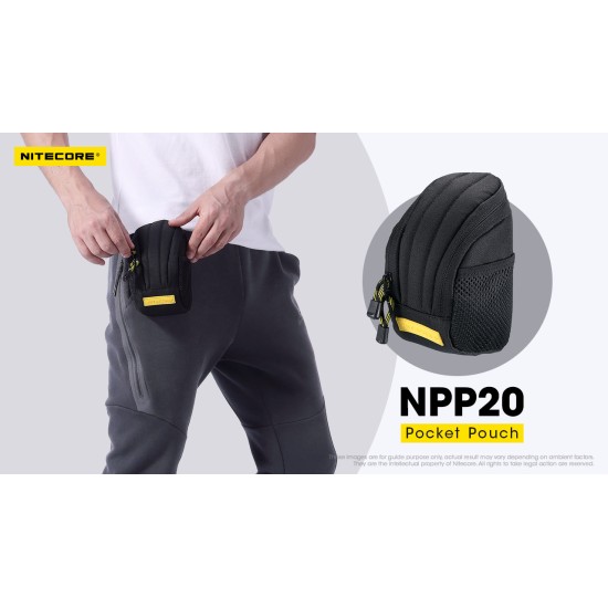 Nitecore NPP20 EDC Pocket Pouch / Organizer, with Snap Hook