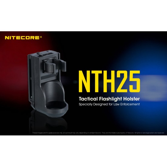 Nitecore NTH25 Quick Draw Tactical Holster - Designed for Law Enforcement, 360 Degree Rotatable