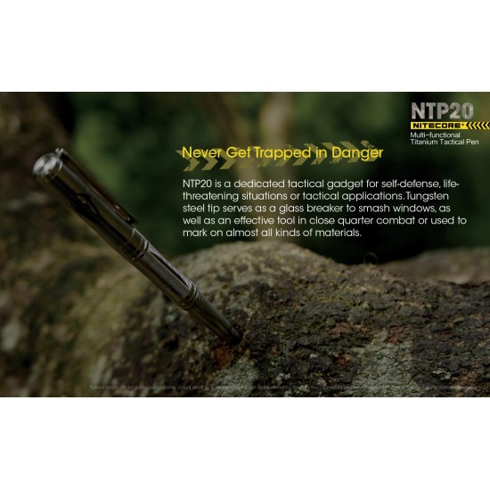 Nitecore NTP20 Multi-Functional Titanium Tactical Pen