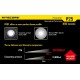Nitecore P25 Smilodon - USB Rechargeable Tactical Flashlight (860 Lumens, 1x18650)