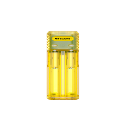 Nitecore Q2 Quick Charger, 2-Bay Smart Charger for Li-ion, IMR batteries