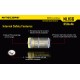 Nitecore RCR123A 650mAh Rechargeable Li-ion Battery (NL166 - 3.7v)