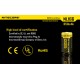 Nitecore RCR123A 650mAh Rechargeable Li-ion Battery (NL166 - 3.7v)