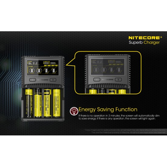 Nitecore SC4 - Superb Charger (4 Battery Fast Charger for Li-ion, IMR, LiFePO4, Ni-MH, NiCd)