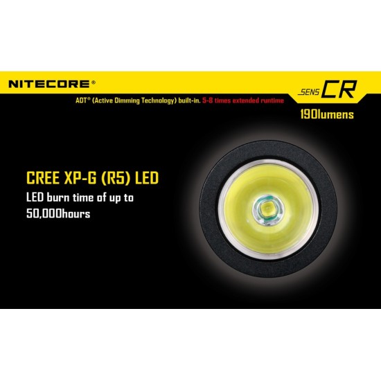 Nitecore SENS CR Flashlight - CR123A Keychain Flashlight - 190 Lumens