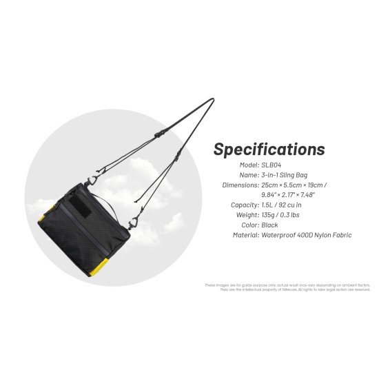 Nitecore SLB04 3-in-1 Sling Bag Nitecore SLB04 3-in-1 Sling Bag