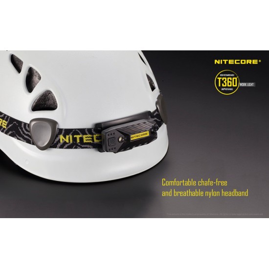 Nitecore T360 Rechargeable LED Headlamp with Rotatable Base and Pocket Clip (45 Lumens)