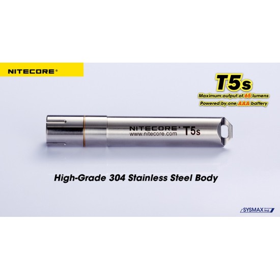 Nitecore T5s - Stainless Steel Keychain Light [DISCONTINUED]