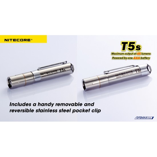 Nitecore T5s - Stainless Steel Keychain Light [DISCONTINUED]