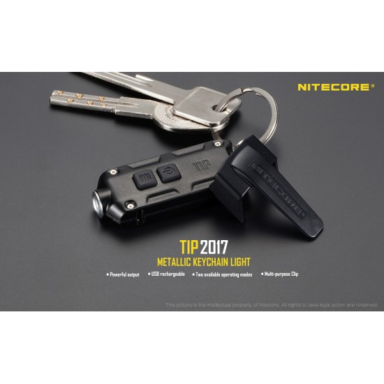 Nitecore TIP 2017 USB Rechargeable Keychain Light (360 Lumens), 2017 Upgraded Version 