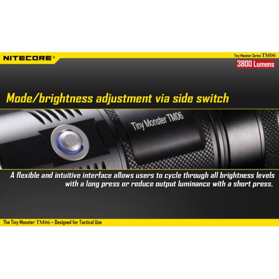 Nitecore TM06 High Power Tiny LED Flashlight (3800 Lumens)  [DISCONTINUED]