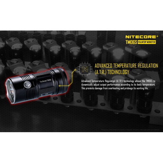 Nitecore TM06S - 4000 Lumens Smallest High Power LED Flashlight (4x18650)
