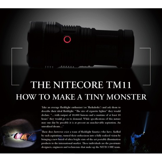 Nitecore TM11 - Tiny Monster Flashlight, 2000 Lumens [DISCONTINUED/UPGRADED]