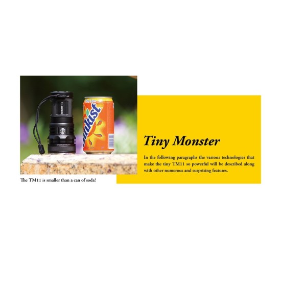 Nitecore TM11 - Tiny Monster Flashlight, 2000 Lumens [DISCONTINUED/UPGRADED]