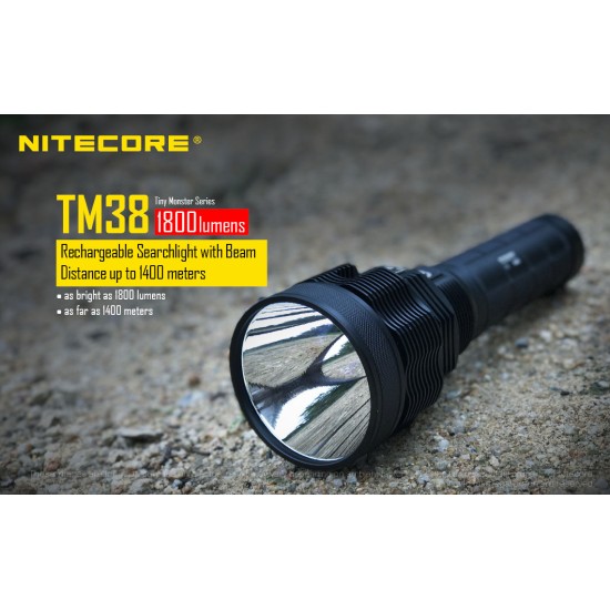 Nitecore TM38 - 1400mts Super Long Range Search Light, New Inbuilt High Capacity Battery Pack